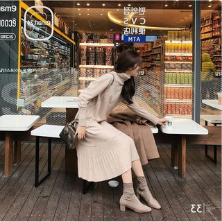 đầm dệt kim cổ lọ size s-xl