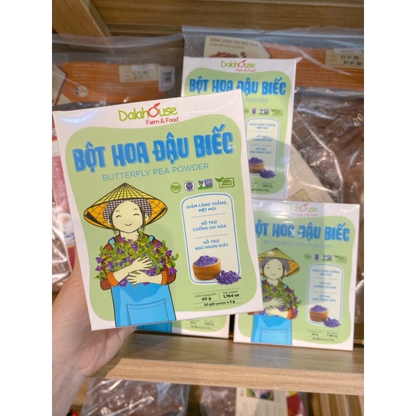 Bột hoa đậu biếc tạo màu tự nhiên 100% hữu cơ