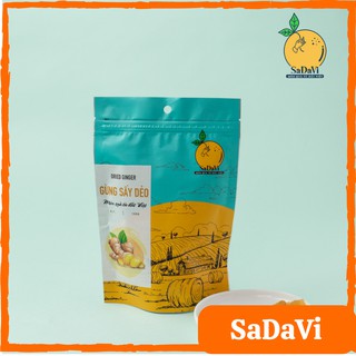 Gừng Sấy Dẻo/ Gừng SaDaVi/ đồ ăn vặt Việt Nam/ ăn vặt chống say xe - Túi Zip 100g