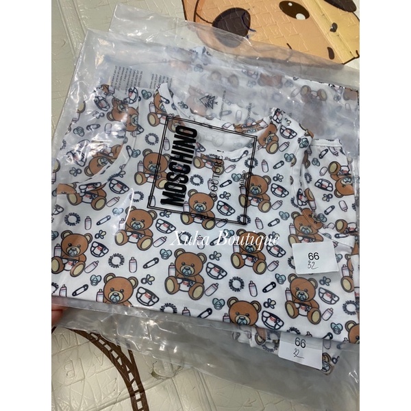 Body Đùi Cộc Tay Gấu QCCC. Style Hàn Quốc Cotton Cực Đẹp [Ảnh Thật] cho bé 0-24 tháng