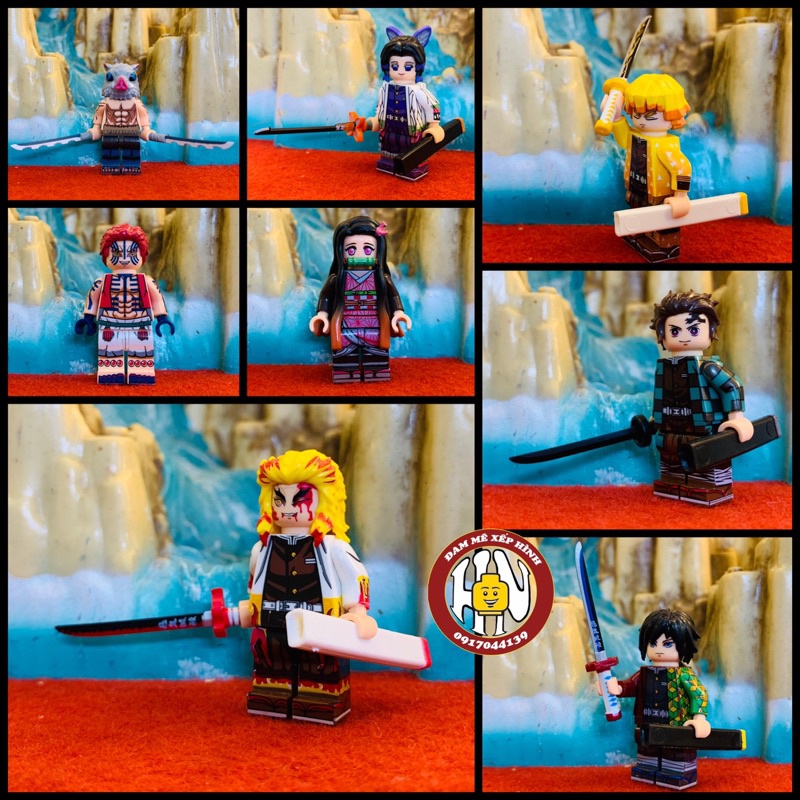 Đồ chơi Xếp hình - Lắp ráp Kimetsu No Yaiba trong Demon Slayer - Lego Minifigures WM6116 - Hàng cao cấp !