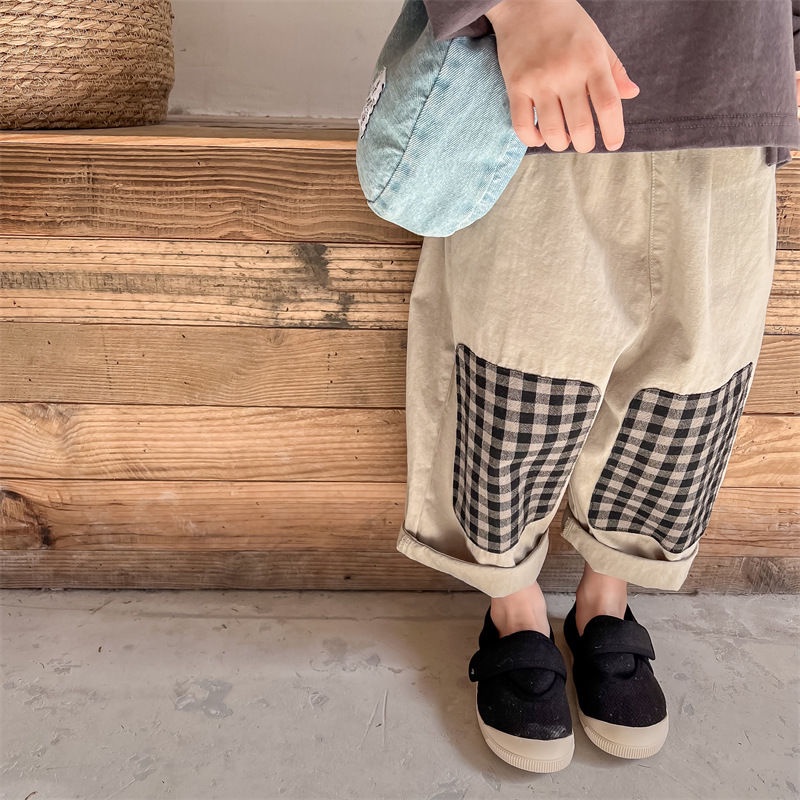 [Babycat] Hàng Mới Về Quần Harem Cotton Phong Cách Nhật Hàn Nhật Bản Thời Trang Mùa Xuân Cho Bé Trai Và Bé Gái