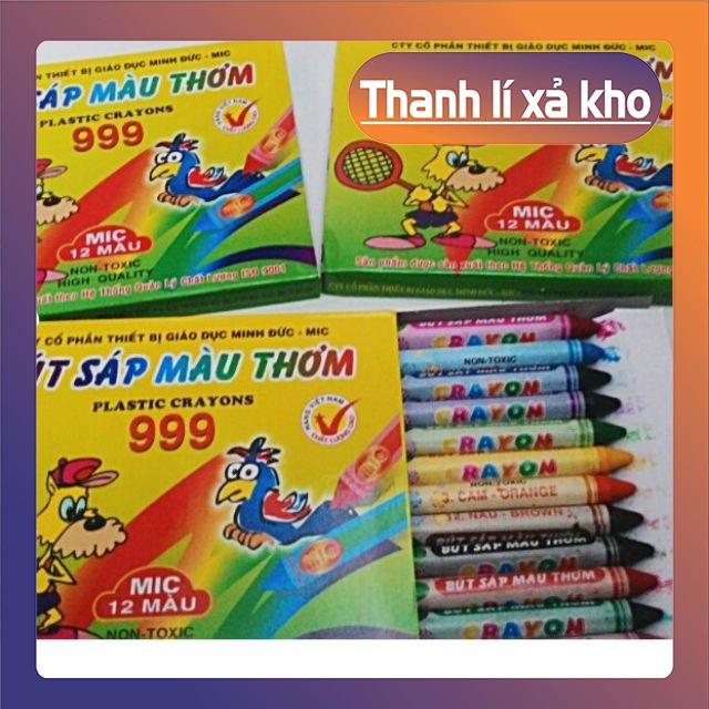 Hộp Bút Sáp Màu Thơm 12 Màu Sắc Tươi Mới - Bút Màu Cho Bé