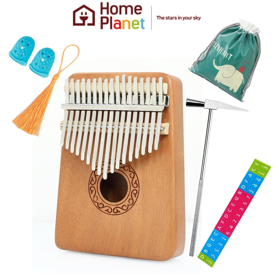 Đàn piano Kalimba bằng gỗ 17 phím sử dụng bằng ngón tay cái săn sale Coupang Hàn Quốc