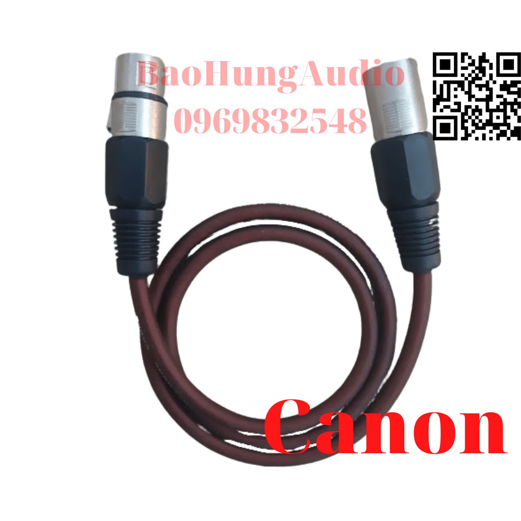 Dây canon đầu đực ra đầu cái hàng loại tốt giá 1 dây bảo hành 12 tháng.