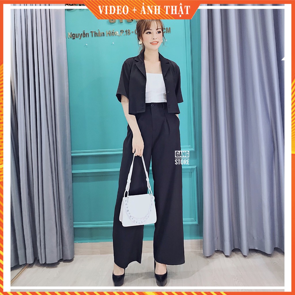 Bộ vest croptop nhiều màu Dưa Gang Store SCT01 chính hãng | BigBuy360 - bigbuy360.vn