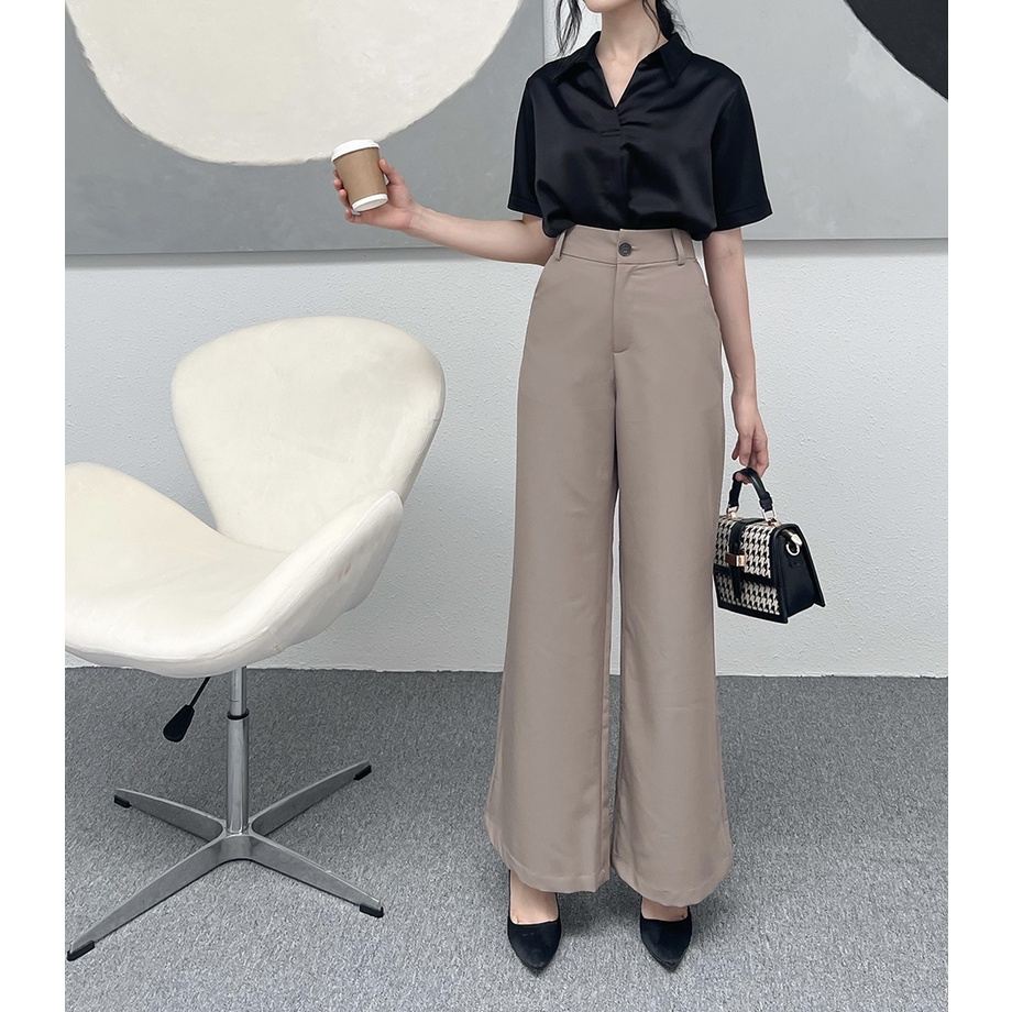 BBSTORE'S Quần Suông Công Sở Dáng Lưng Cao  Đi làm  Đầy Cá Tính - TK01