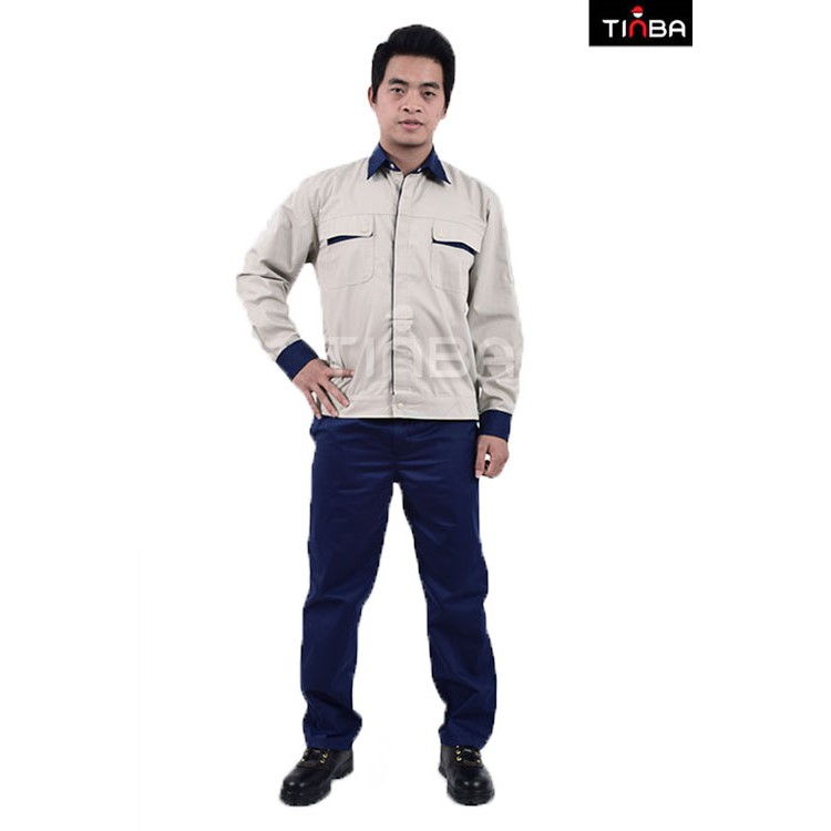 Quần áo bảo hộ kỹ sư vải pangrim Hàn Quốc TINBA 03