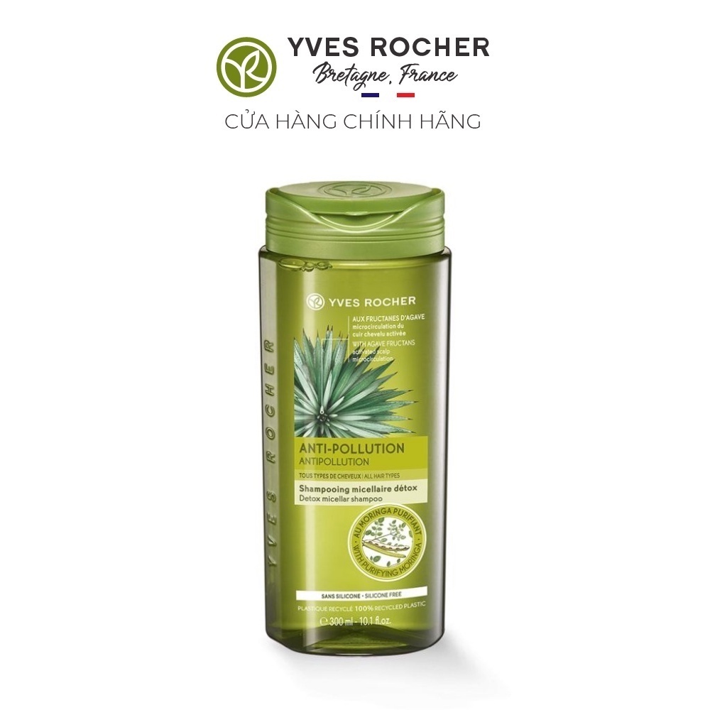 Dầu Gội Thanh Lọc Và Bảo Vệ Tóc Yves Rocher Anti-Pollution Detox Micellar Shampoo 300ml