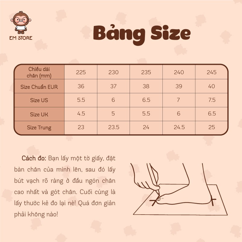 DÉP BAMI DOODLE -  SIÊU NHẸ ÊM CHÂN ĐẾ RĂNG CƯA CHỐNG TRƠN