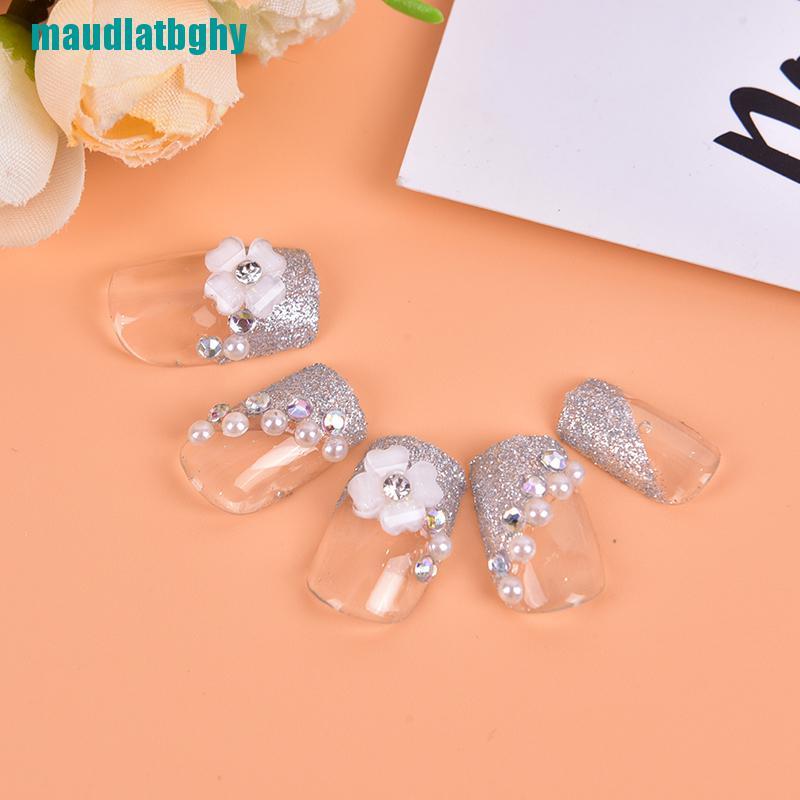 Set 24 Móng Tay Giả Đính Đá Lấp Lánh