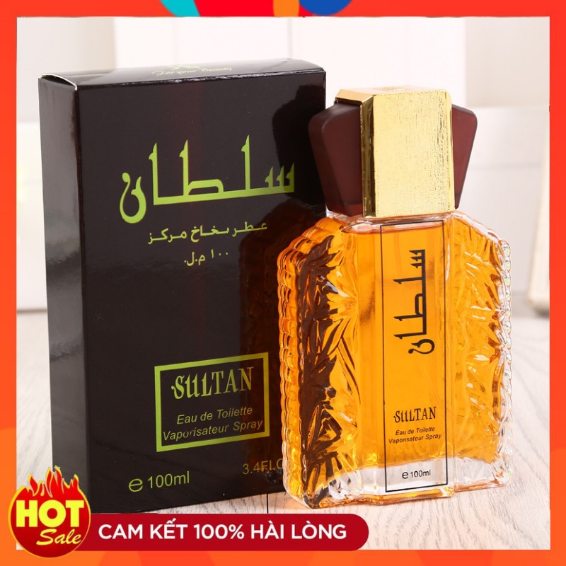 Nước Hoa Nam, Nước hoa Dubai SULTAN 100ml Sang Trọng, Cá Tính Thơm Lâu 12h Dầu Thơm nam Chính Hãng Cực Thơm