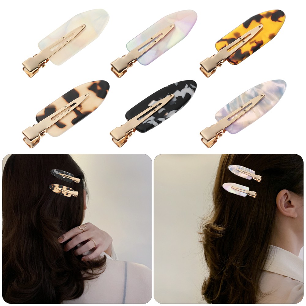 (Hàng Mới Về) Kẹp Tóc Không Đường May Tạo Kiểu Tóc Thời Trang Cho Nữ