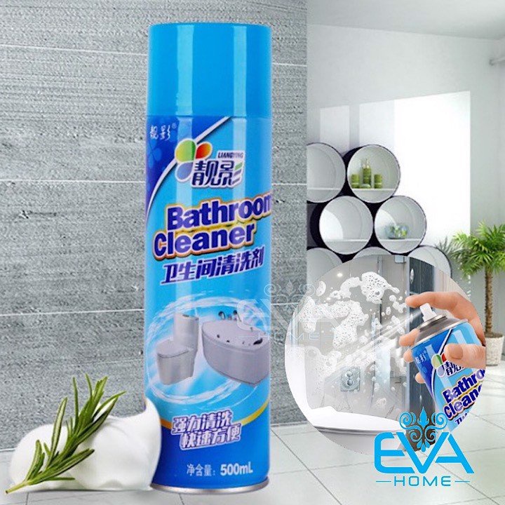 Chai Xịt Tẩy Rửa Nhà Tắm Đa Năng Tạo Bọt Bathroom Cleaner 500ML, Tẩy Siêu Sạch, An Toàn Không Độc Hại