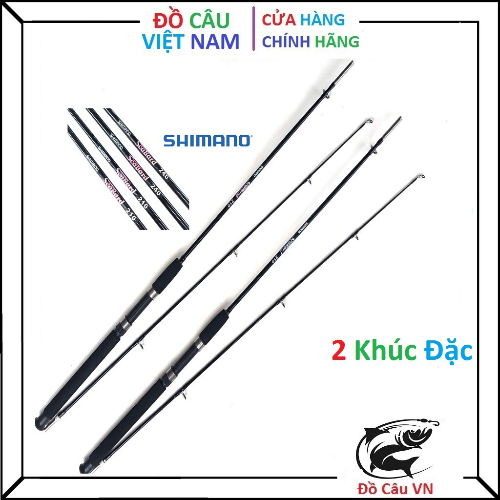 Cần câu 2 khúc đặc đen Shimano ScarBard , nhiều size lựa chọn - Cần Câu Top1 VN sản phẩm tốt 99