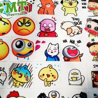 Tem sticker siêu cute 600c 4x4cm
