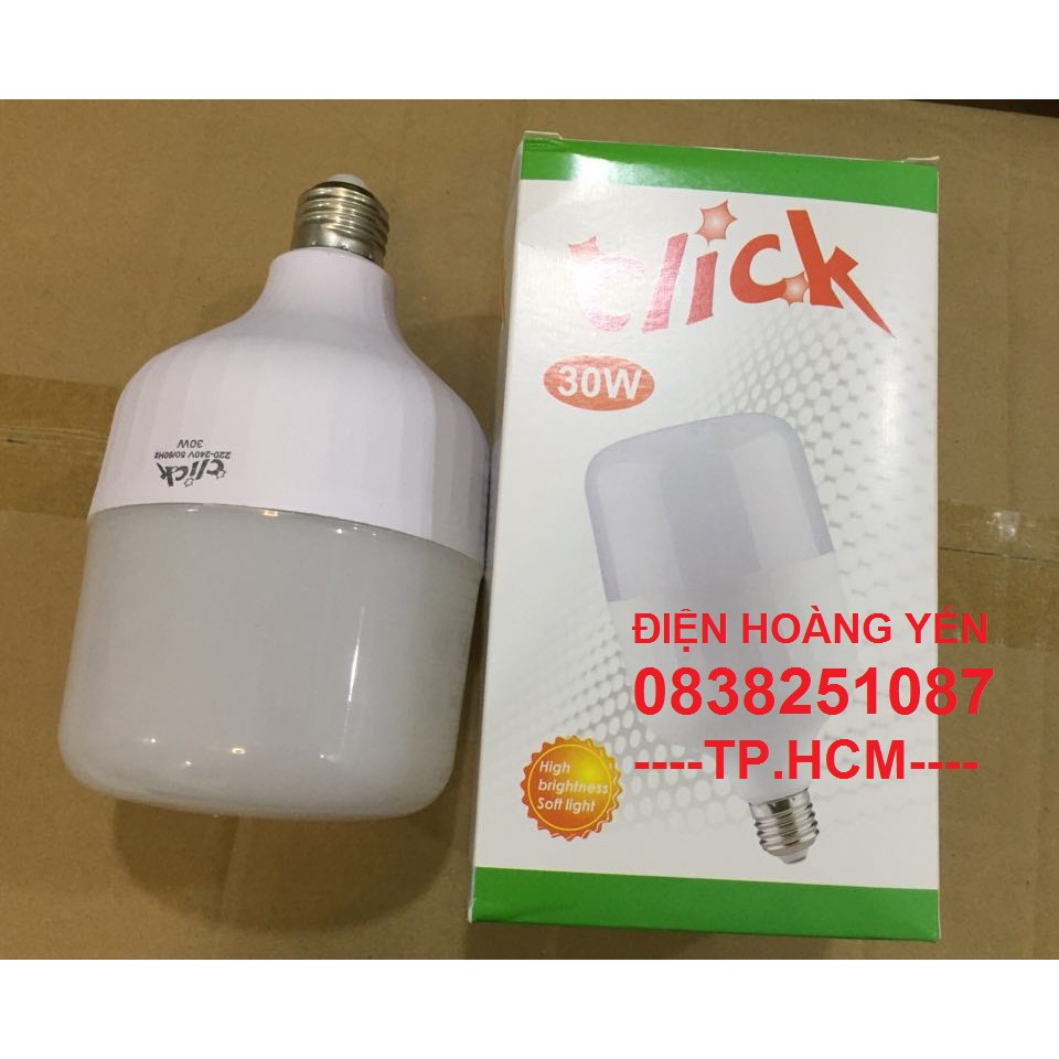 Combo 3 bóng đèn LED trụ tròn công suất 30W - ánh sáng trắng (bảo hành 1 năm - siêu sáng) | BigBuy360 - bigbuy360.vn