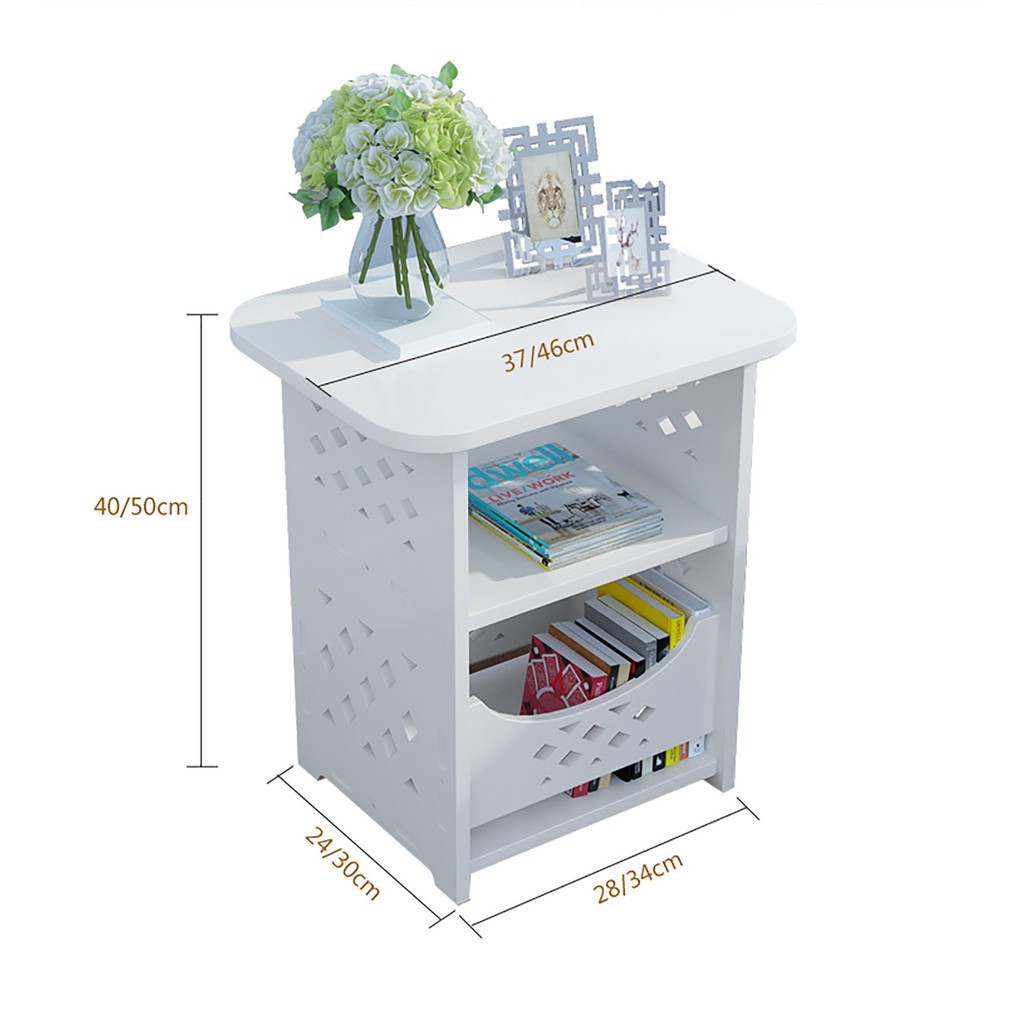 Bàn nhỏ, kệ đầu  chất liệu gỗ pvc cao cấp IG357