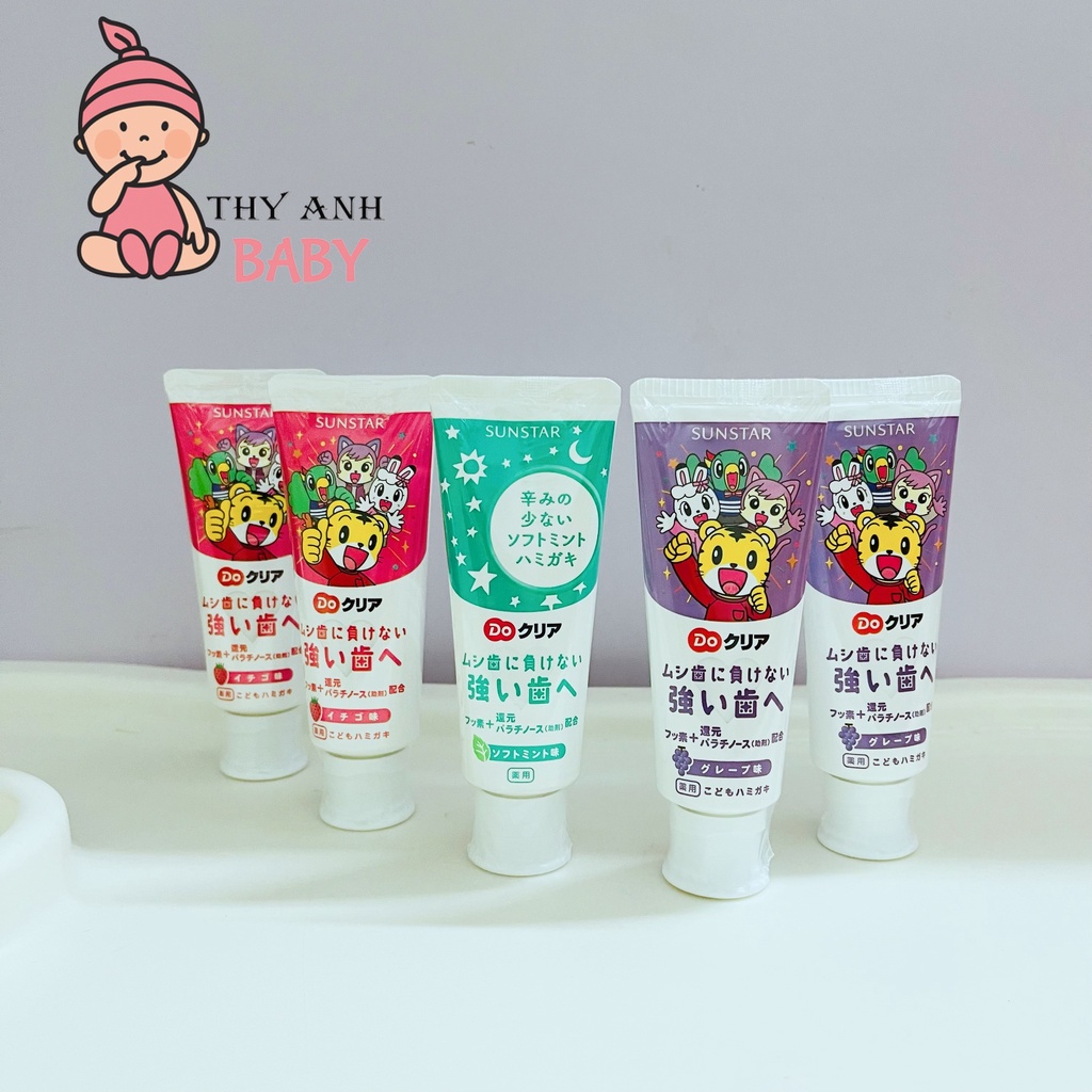 Kem Đánh Răng Sunstar Nhật Bản 70gr Cho Bé Từ 1 Tuổi