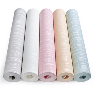 10m giấy dán tường vân chỉ nhỏ chất pha sợi thô (không sẵn keo) khổ 53cm