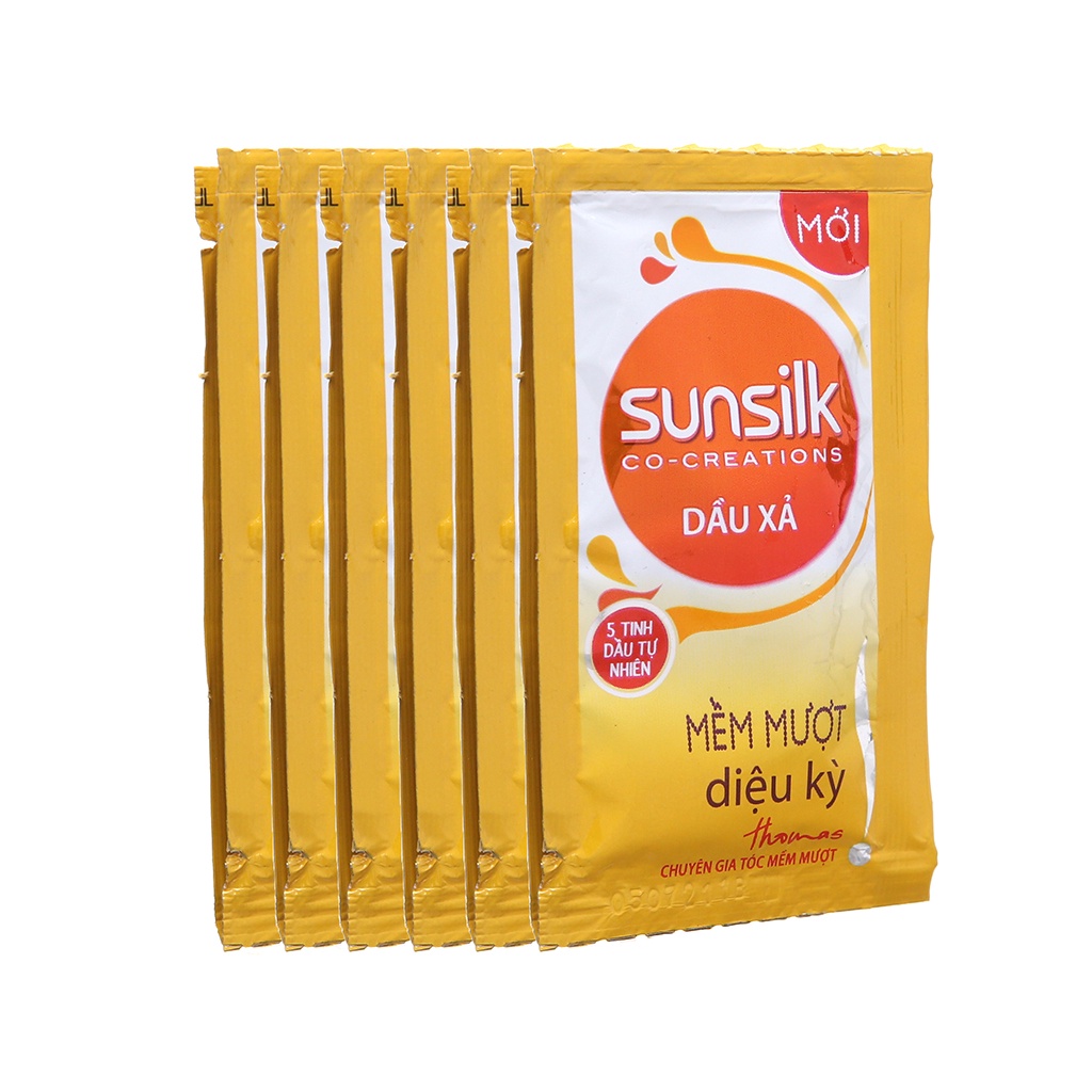 Dầu xả sunsilk vàng mềm mượt diệu kỳ dây 6g