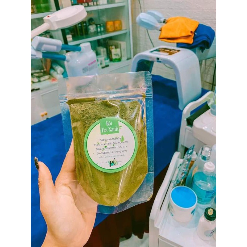 bột trà xanh...Nhiều nàng có tư tưởng mụn mọc lên qua tuổi dậy thì sẽ hết 🔥