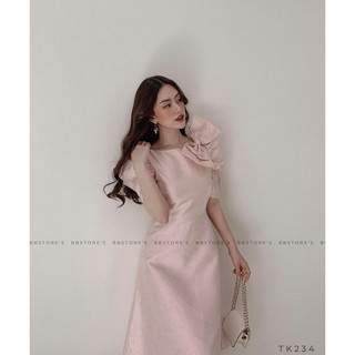  [BBSTORE'S] Đầm Nơ Vai Xoè Gadan -TK234