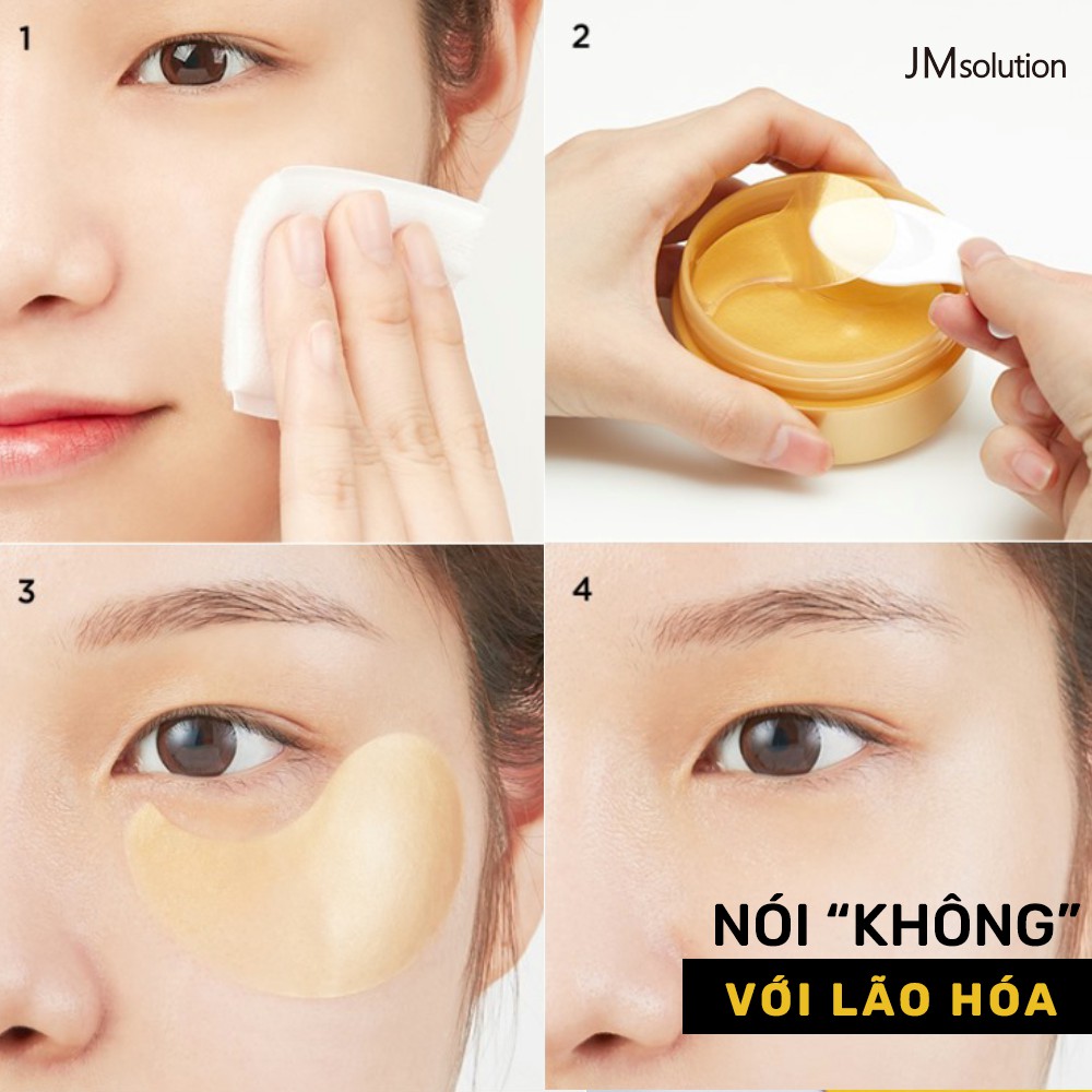 [CHÍNH HÃNG] Mặt Nạ Kén Tằm Vàng Chống Lão Hóa Vùng Mắt JM Solution Golden Cocoon Home Esthetic 90g/60pcs