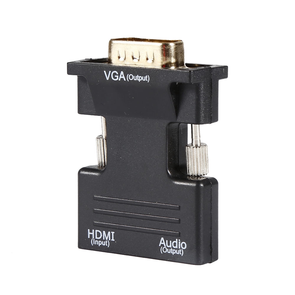 Giắc chuyển đổi từ HDMI đầu cái sang VGA đực + 3.5