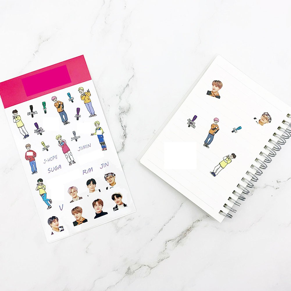 Hình Dán Trong Suốt Chống Thấm Nước Nhóm Nhạc Nct / Bts / Got7