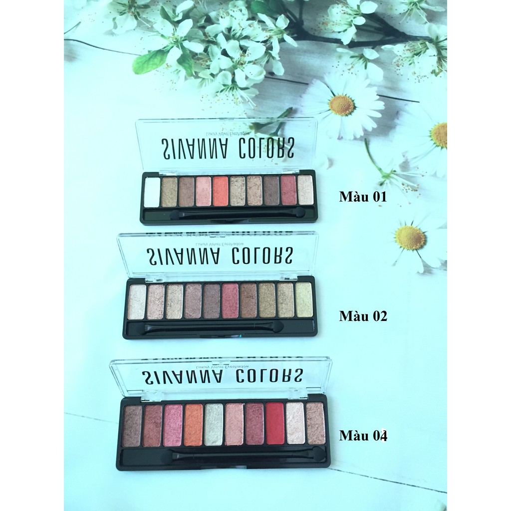 PHẤN MẮT SIVANNA LUXURY VELVET EYESHADOW 10 Ô HF697