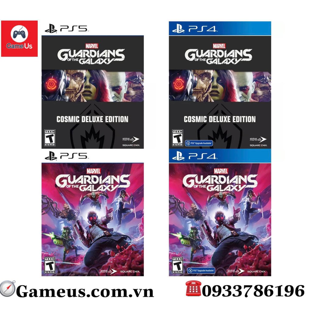 Đĩa Game Ps5/Ps4 : Marvel's Guardians of the Galaxy Hệ US