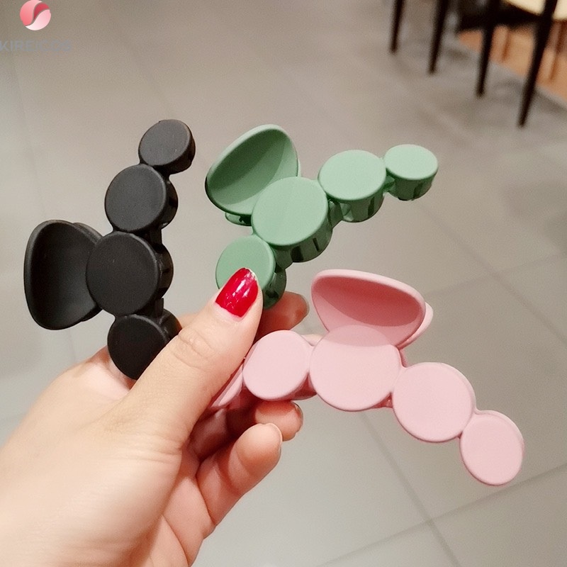Kẹp Tóc Gấp Tóc Chấm Tròn Siêu Bự Nhiều Màu Phong Cách Hàn Quốc Hot Trend Mùa Xuân Hè
