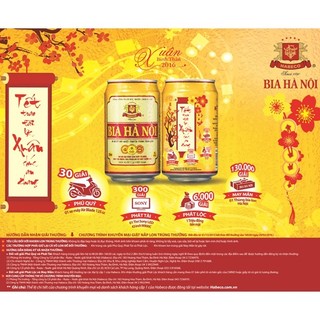 [ ĐẶC SẢN VIỆT] Bia Hà Nội lon 330ml.