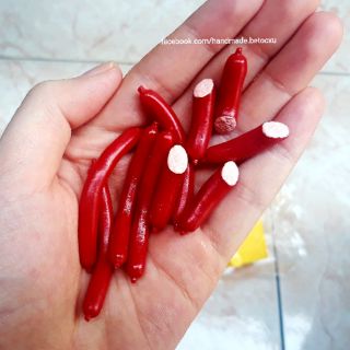 Đồ chơi miniature 1:12_ xúc xích, dồi