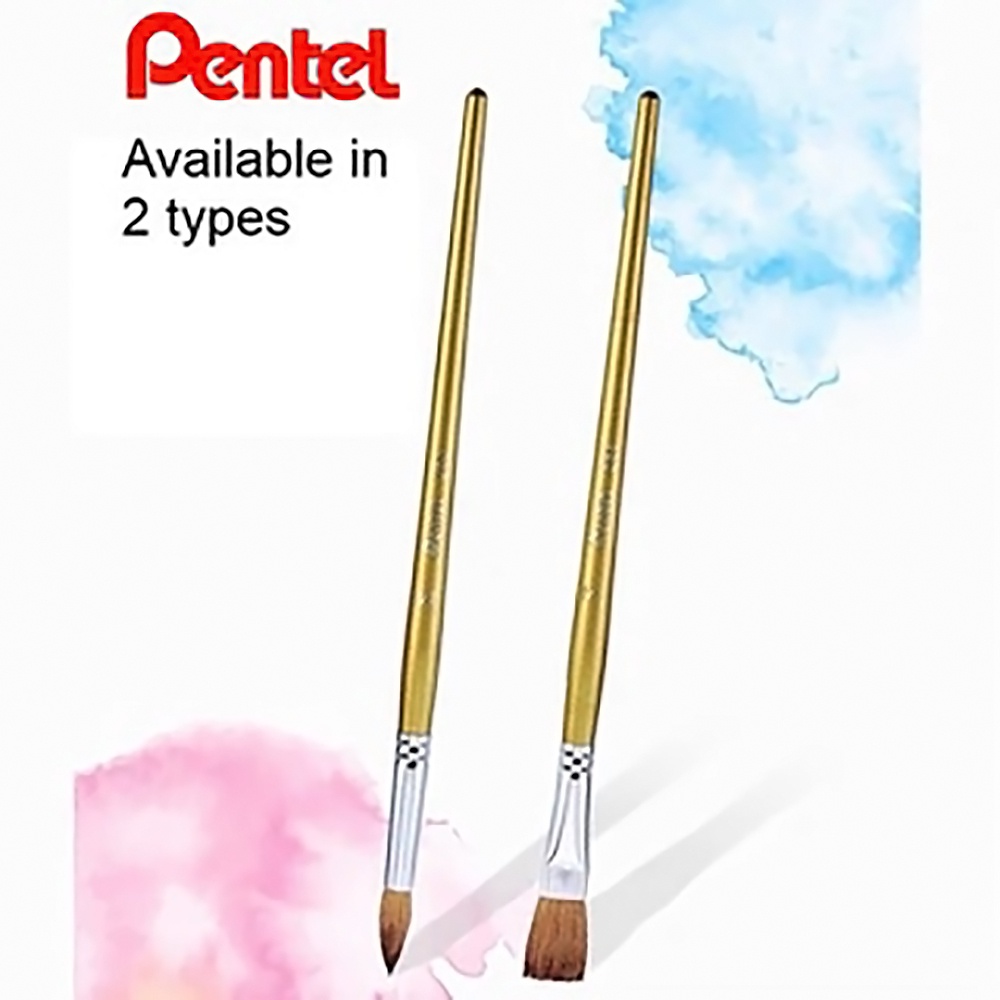 Cọ Màu Nước Pentel ZBS1 | Đầu Cọ Mềm Mượt | Nhiều Kích Cỡ Khác Nhau