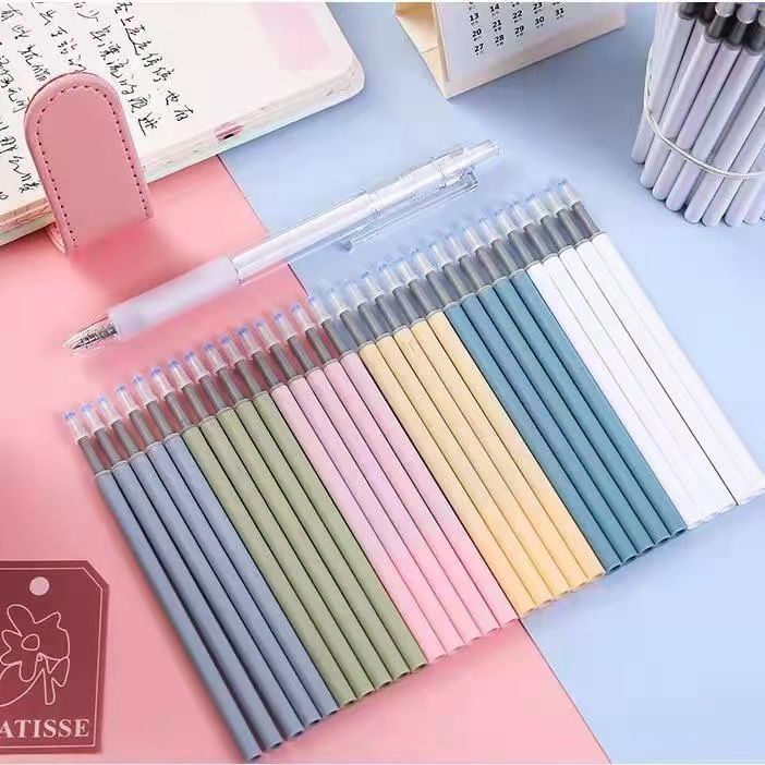 Ngòi Thay Pastel Ruột bút gel ghi chú học sinh mực đen 0.5mm - Văn phòng phẩm hakuart