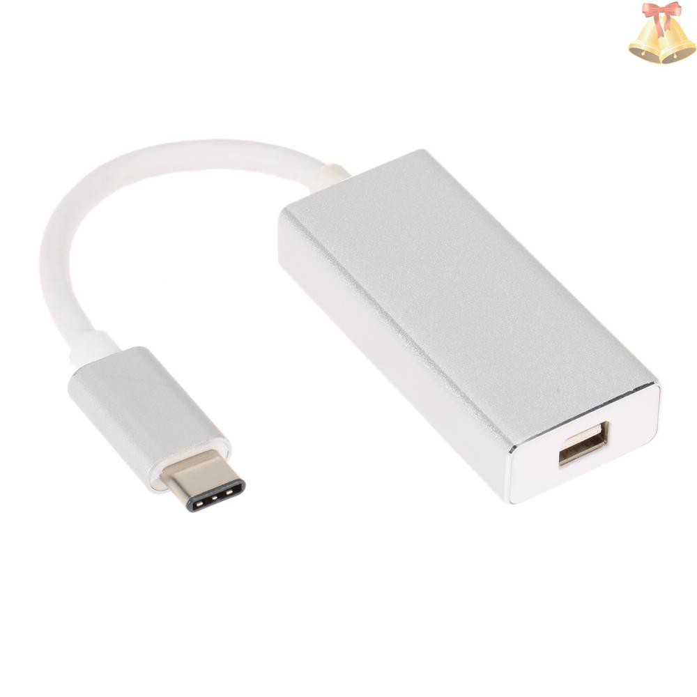 Adapter nối USB 3.1 Type-C với cổng màn hình MDP Mini DP 1080p HDTV cho MacBook 12" Google Chromebook Pixel