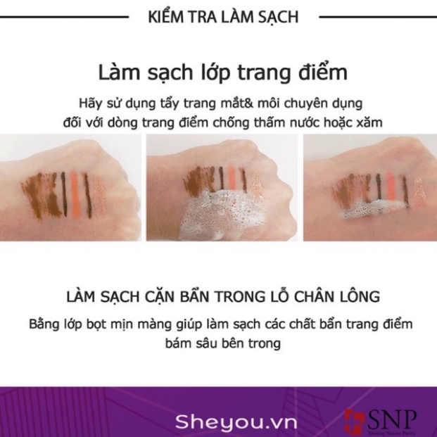 Gói Sữa Rửa Mặt Dạng Bọt Than Hoạt Tính Sạch Sâu, SNP Mini Charcoal Cleansing Foam, M80