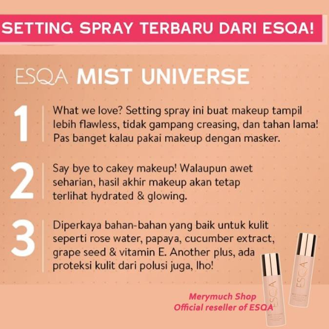 Xịt khoáng cố định lớp trang điểm Esqa | BigBuy360 - bigbuy360.vn