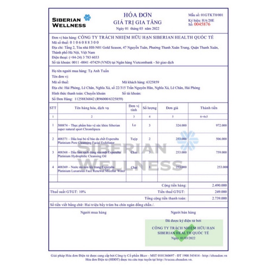 Dầu xóa sổ mô da chết Experalta Platinum Pore Cleansing Facial Exfoliator – 100 ml/tuýp