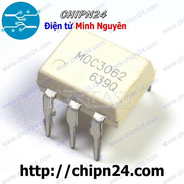 [2 CON] Opto MOC3062 DIP-6 Trắng