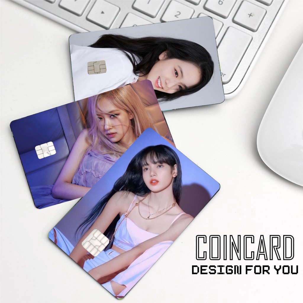 BLACKPINK'S SKINCARD (️ Miếng dán Thẻ ATM, debit, thẻ từ, thẻ chung cư, bảo vệ thẻ) | Dán thẻ ATM COINCARD