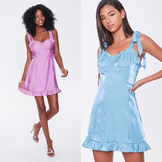 Đầm xoè cúp ngực cột nơ 2 lớp f21 vnxk