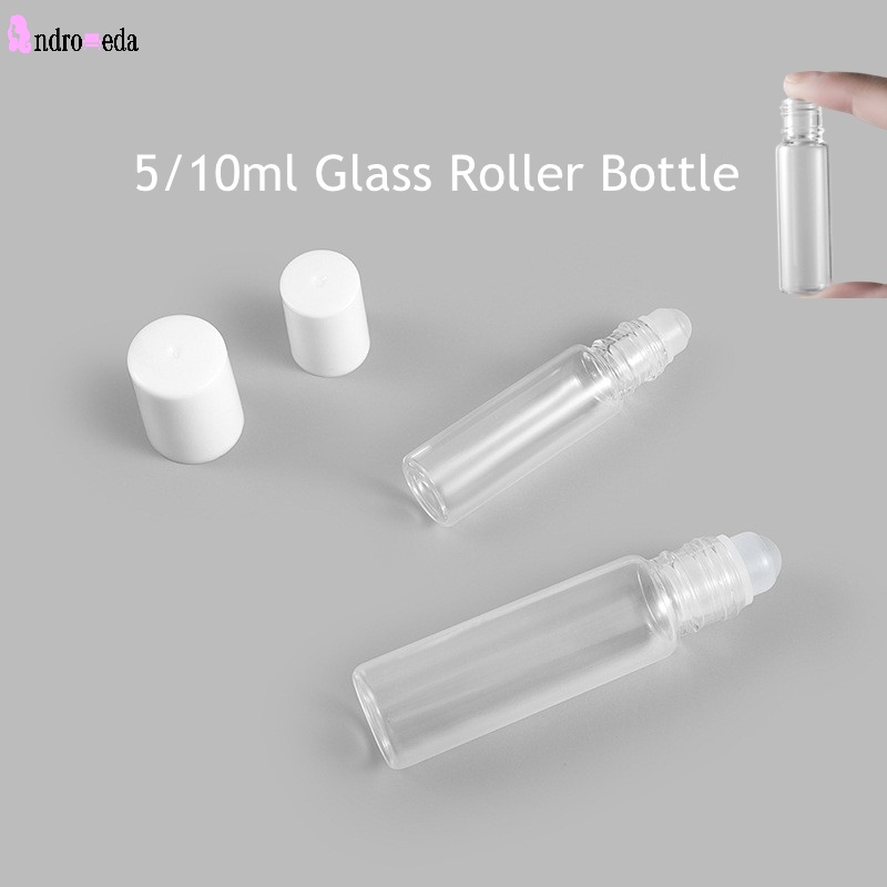 1 Lọ Thủy Tinh Rỗng Đựng Mỹ Phẩm 5/10ml Dạng Lăn Chống Rò Rỉ Đa Năng