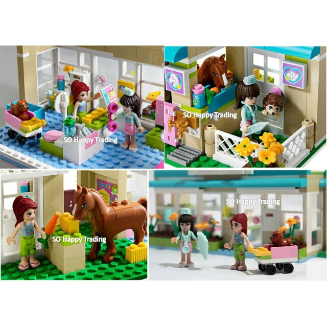 Lego friend 10169. 343 khối. Bệnh viện thú cưng của Sophie và Mia.