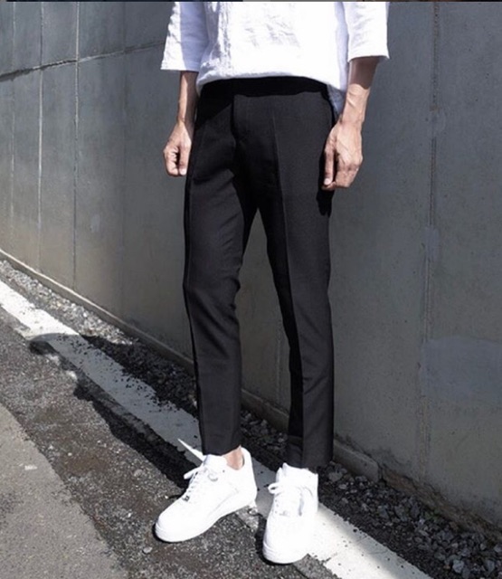 [Mã FATHANG5 giảm 10K đơn 50K] Quần Tây Baggy unisex HOMIES SAIGON, quần âu dáng skinny Hot trend dáng dài trơn basic