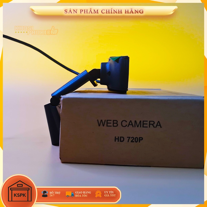 Webcam HỌC ONLINE CHO MÁY TÍNH GIÁ RẺ CÓ MIC KSPK WEBCAM720