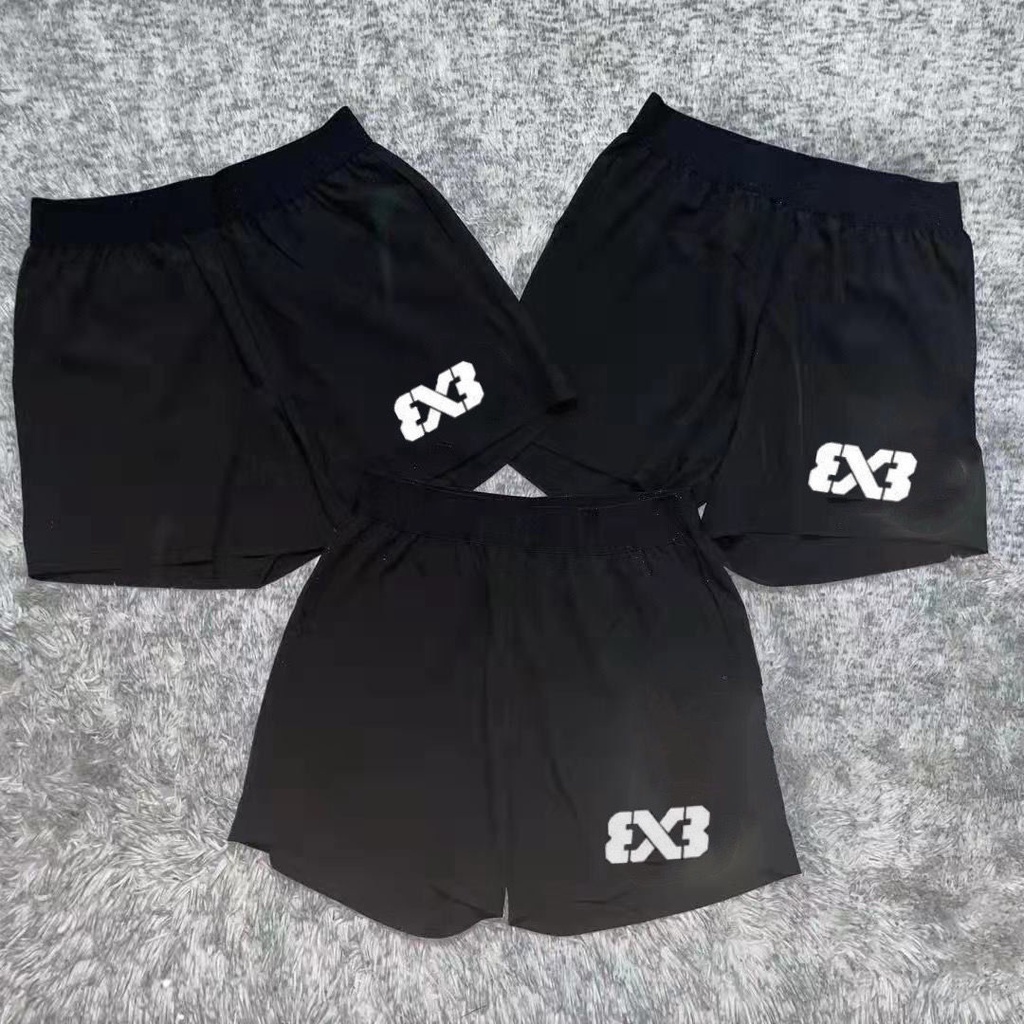 Quần Short Thể Thao Chơi Bóng Rổ Thiết Kế Thoáng Khí 3x3 Thời Trang Cho Nam