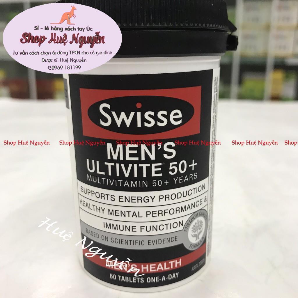 Vitamin Tổng Hợp Cho Nam, Nữ Swisse Men’s/Women's Ultivite Multivitamin của Úc lọ 60 viên, tăng sức đề kháng cho cơ thể
